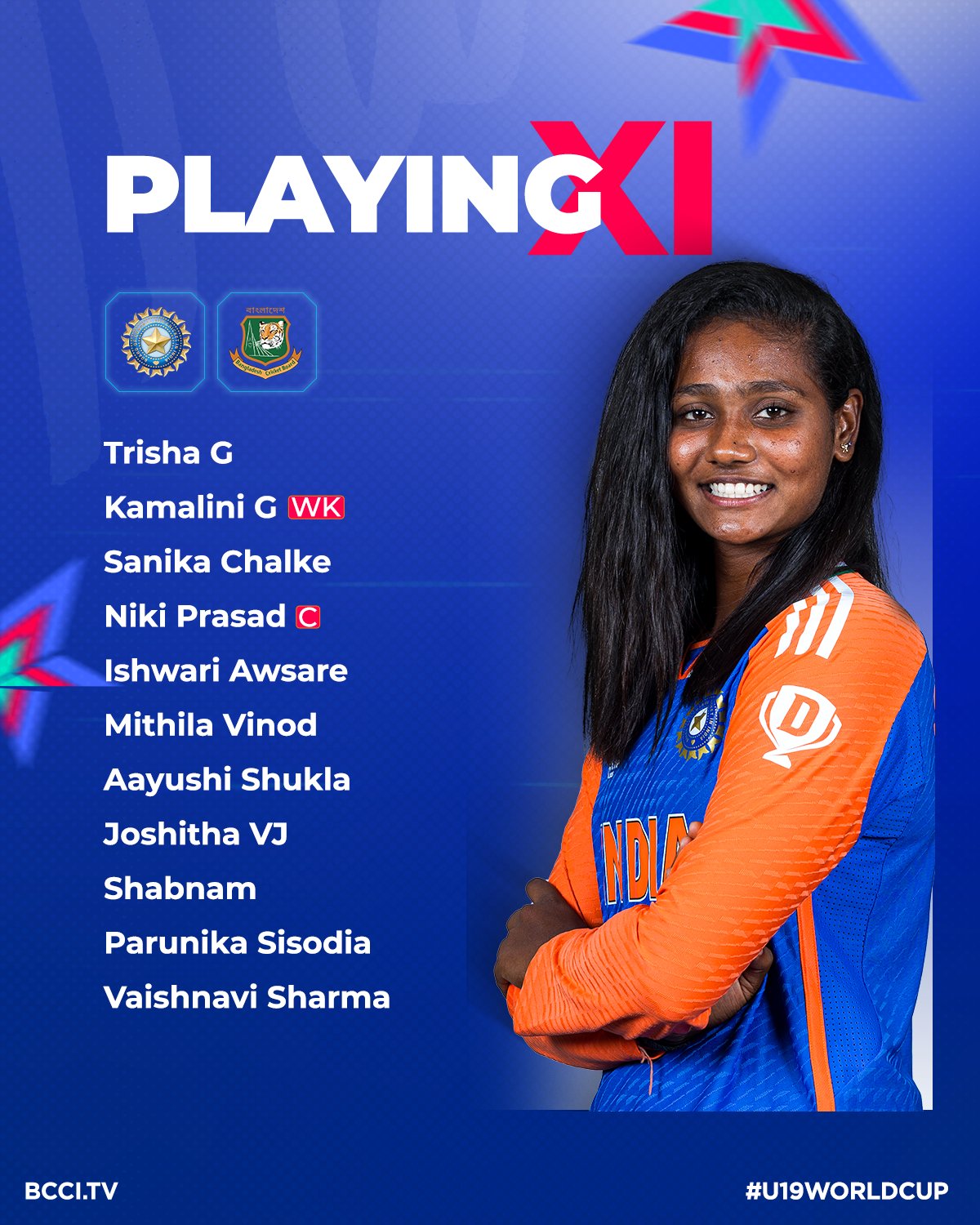U-19 Women’s T20 World Cup: India win the toss and elect to bowl first against Bangladesh