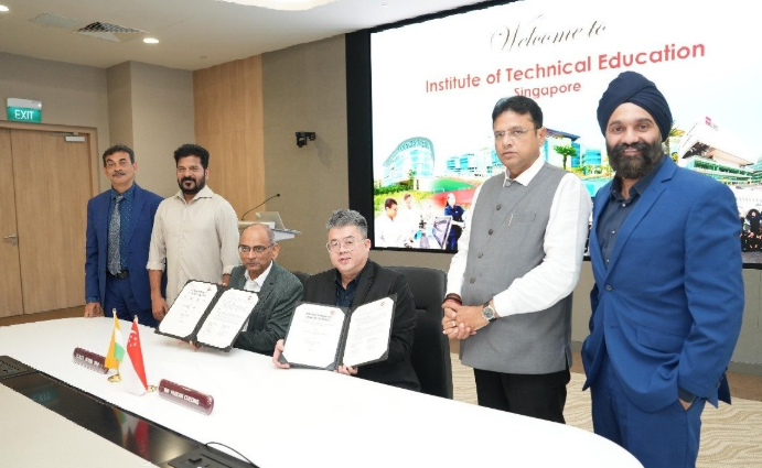 तेलंगाना-सरकार ने सिंगापुर के तकनीकी शिक्षा संस्थान के साथ एक समझौता-ज्ञापन पर हस्ताक्षर किए