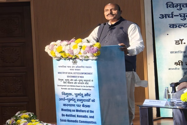 Govt committed to upliftment of nomadic & semi-nomadic communities: Union Minister Dr Virendra Kumar