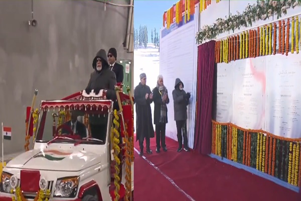   প্রধানমন্ত্রী নরেন্দ্র মোদী মধ্য কাশ্মীরের গান্দেরবাল জেলায় আজ সোনমার্গ টানেলের উদ্বোধন করেছেন এবং জাতির প্রতি উৎসর্গ করেছেন।
