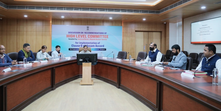 অসম চুক্তিৰ ৬ নম্বৰ দফা কাৰ্যকৰীকৰণ সন্দৰ্ভত মুখ্যমন্ত্রী ড° হিমন্ত বিশ্ব শৰ্মা আৰু সদৌ অসম ছাত্ৰ সন্থাৰ মাজত আলোচনা