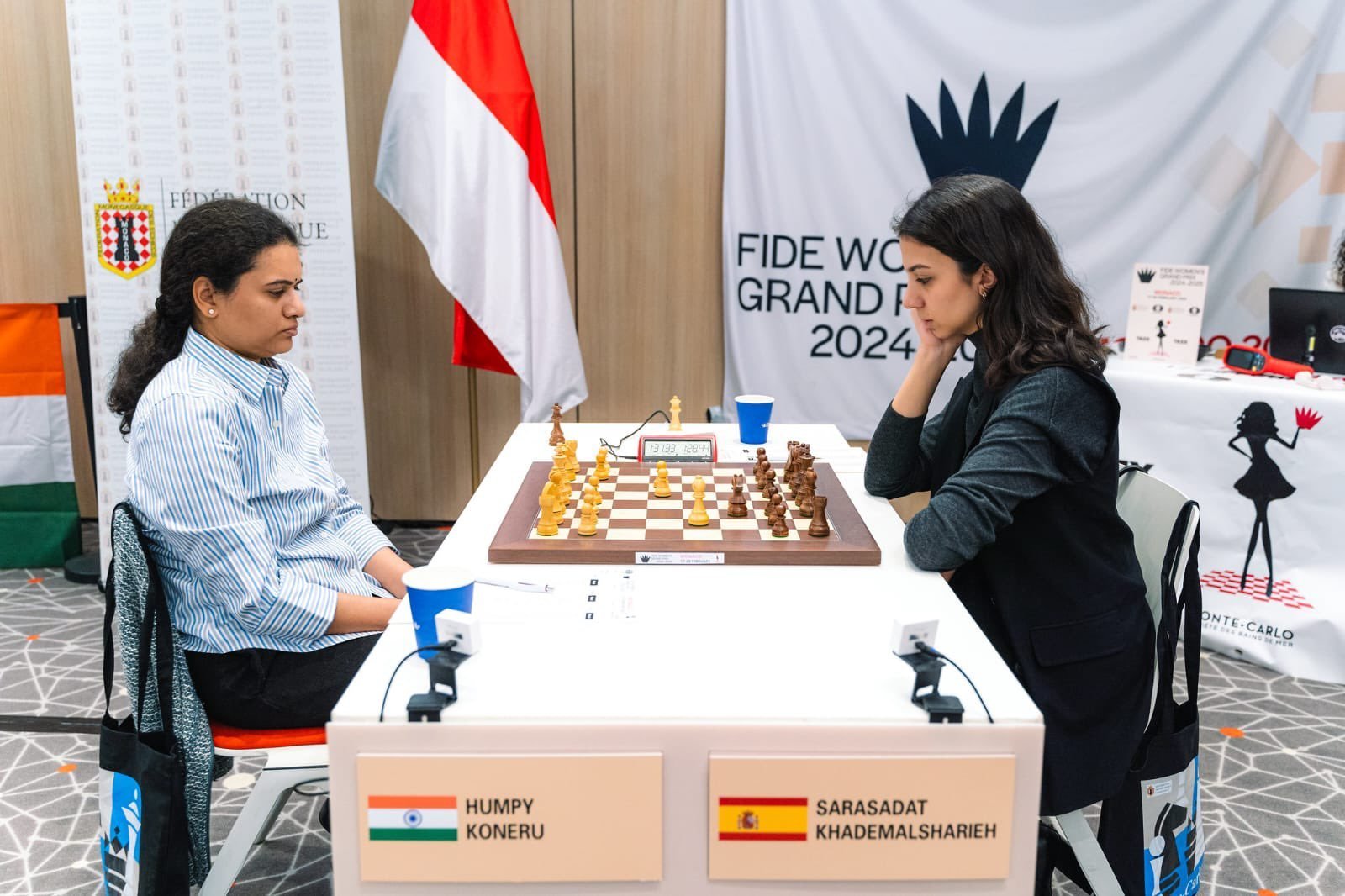 भारतीय ग्रैंडमास्टर कोनेरू हम्पी ने मोनाको महिला ग्रां प्री शतरंज टूर्नामेंट के सातवें राउण्‍ड में रोमांचक वापसी की