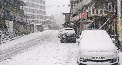 हिमाचल प्रदेश के ऊंचे इलाकों में आज बर्फबारी हुई