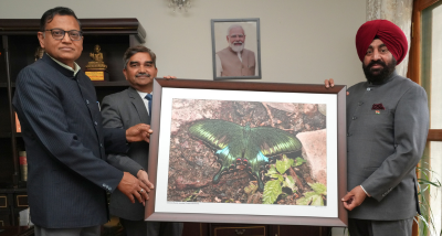 राजभवन देहरादून में जल्द ही बटरफ्लाई गार्डन बनकर तैयार होगा