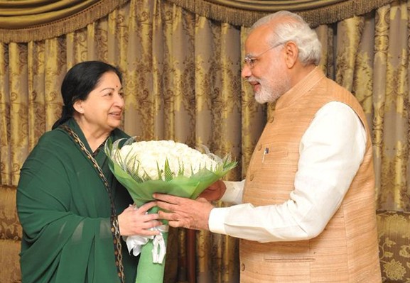प्रधानमंत्री नरेन्‍द्र मोदी ने तमिलनाडु की पूर्व मुख्यमंत्री जयललिता को उनकी जयंती पर श्रद्धांजलि दी
