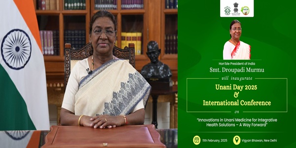 President Murmu to Inaugurate International Conference on Unani Day on Feb 11 in New Delhi