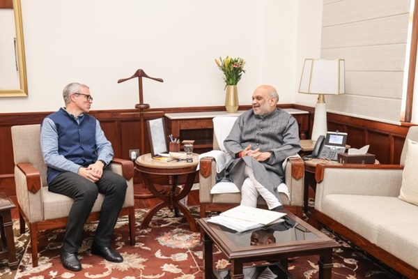 J&K CM Omar Abdullah Meets HM Amit Shah in New Delhi