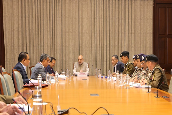 HM Amit Shah chairs High-Level Meetings in New Delhi to review security scenario in J&K