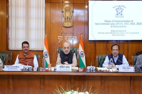 HM Amit Shah, CM Devendra Fadnavis Review Implementation of New Criminal Laws in Maharashtra