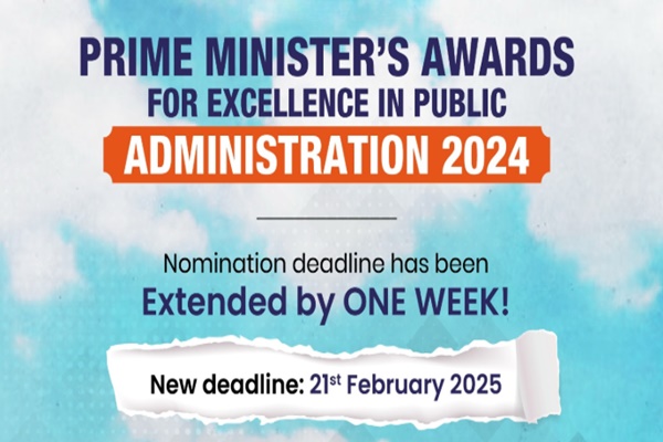 Deadline for PM’s Awards for Excellence in Public Administration 2024 Extended to February 21
