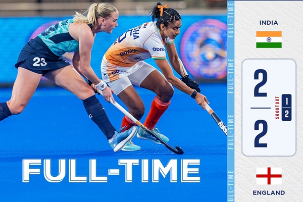 ایف آئی ایچ  پرو ہاکی لیگ کے 2024-25 سیزن میں انگلینڈ کی خواتین ٹیم نے بھوبنیشور Leg کا دوسرا میچ جیت لیا ہے