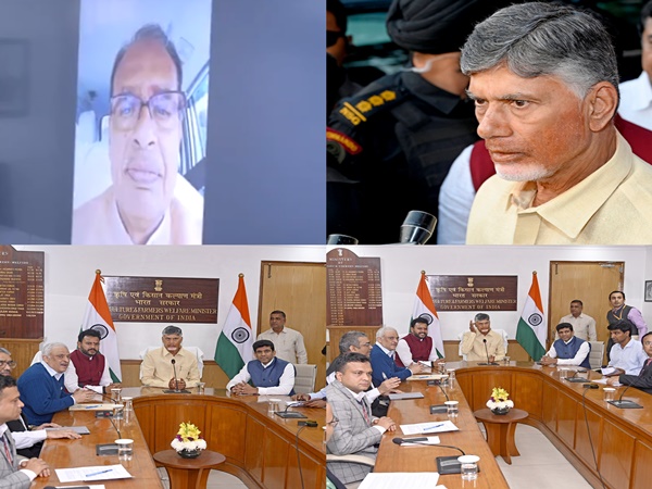 Shivraj Chouhan, Chandrababu Naidu Review Agriculture & Rural Development Schemes