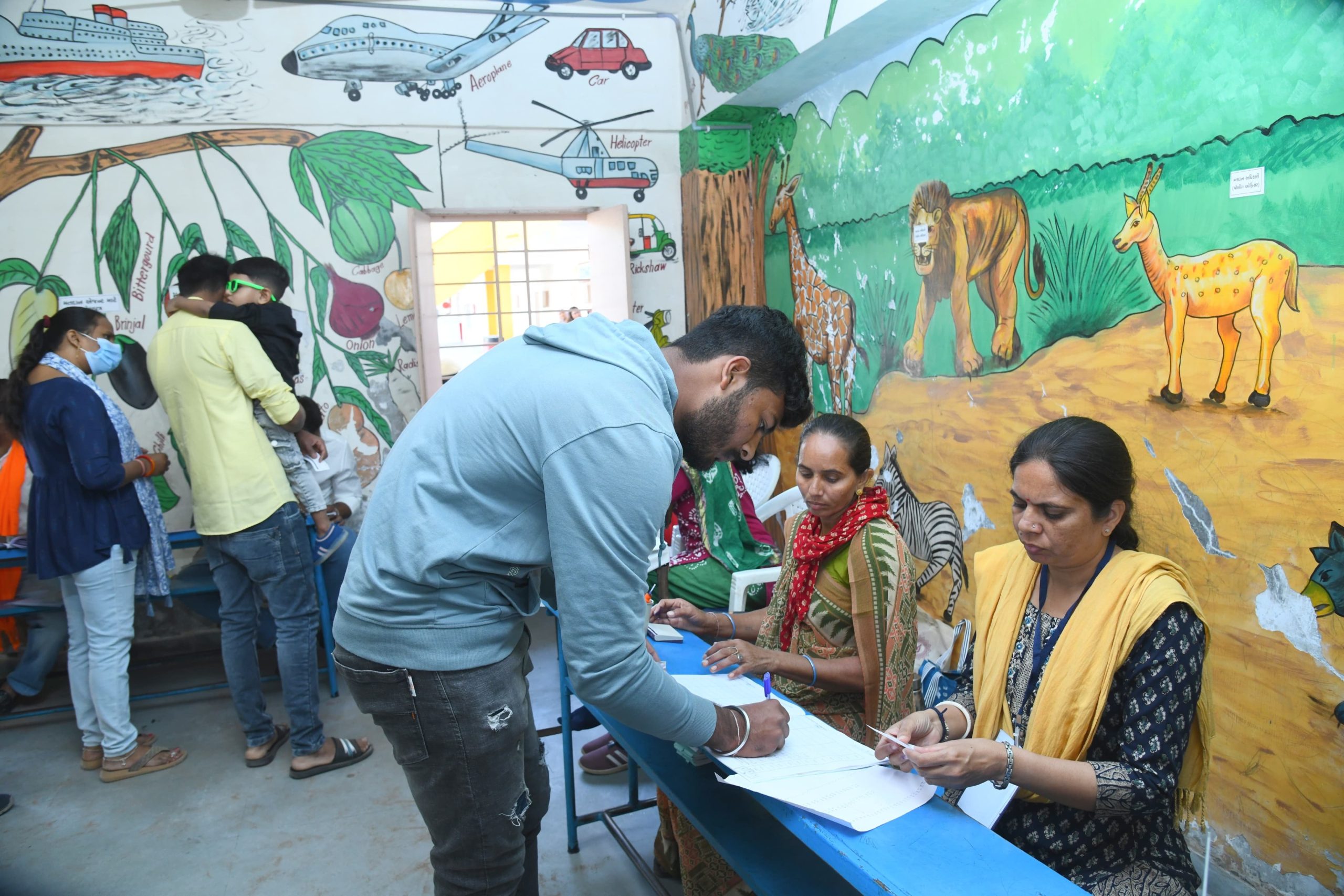 Voting for various local body elections underway in Gujarat