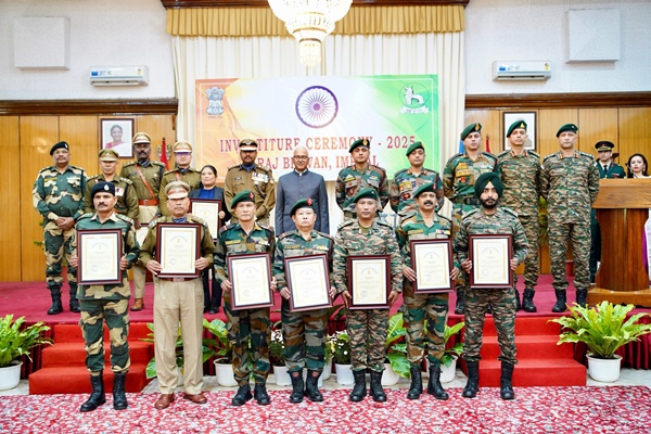 Manipur: Governor’s Unit Citation 2025 Awarded To Security Forces