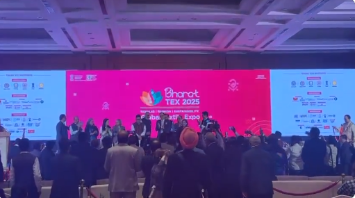 Union Minister Giriraj Singh inaugurates Bharat TEX 2025 in Greater Noida 