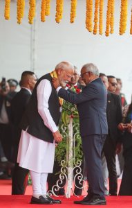 प्रधानमंत्री नरेंद्र मोदी ने आज चैंप डे मार्स में मॉरीशस के राष्ट्रीय दिवस समारोह में मुख्य अतिथि के रूप में भाग लिया
