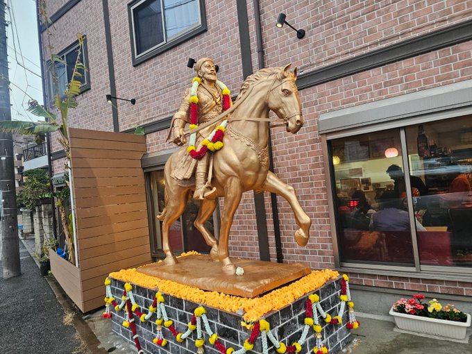 जपान टोकियोमध्ये छत्रपती शिवाजी महाराजांच्या अश्वारूढ पुतळ्याचं अनावरण