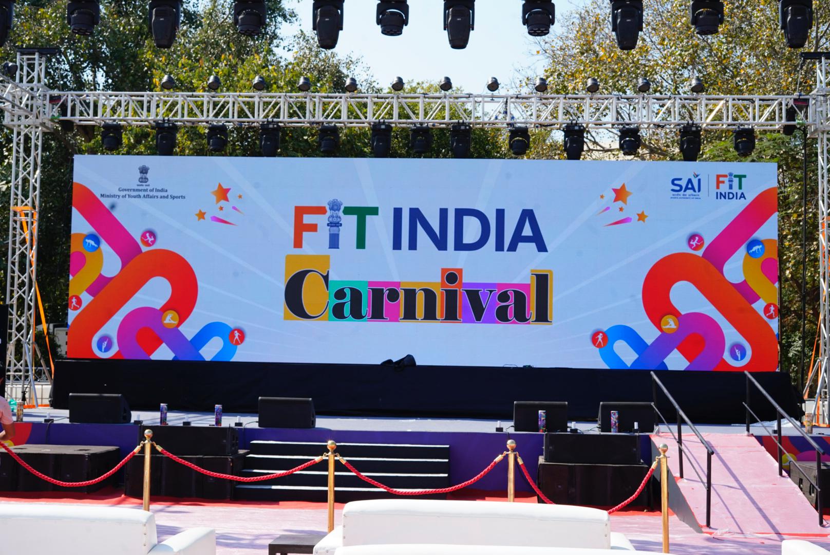 नई दिल्‍ली के जवाहर लाल नेहरू स्‍टेडियम में चल रहा फिट इंडिया उत्‍सव हुआ संपन्न