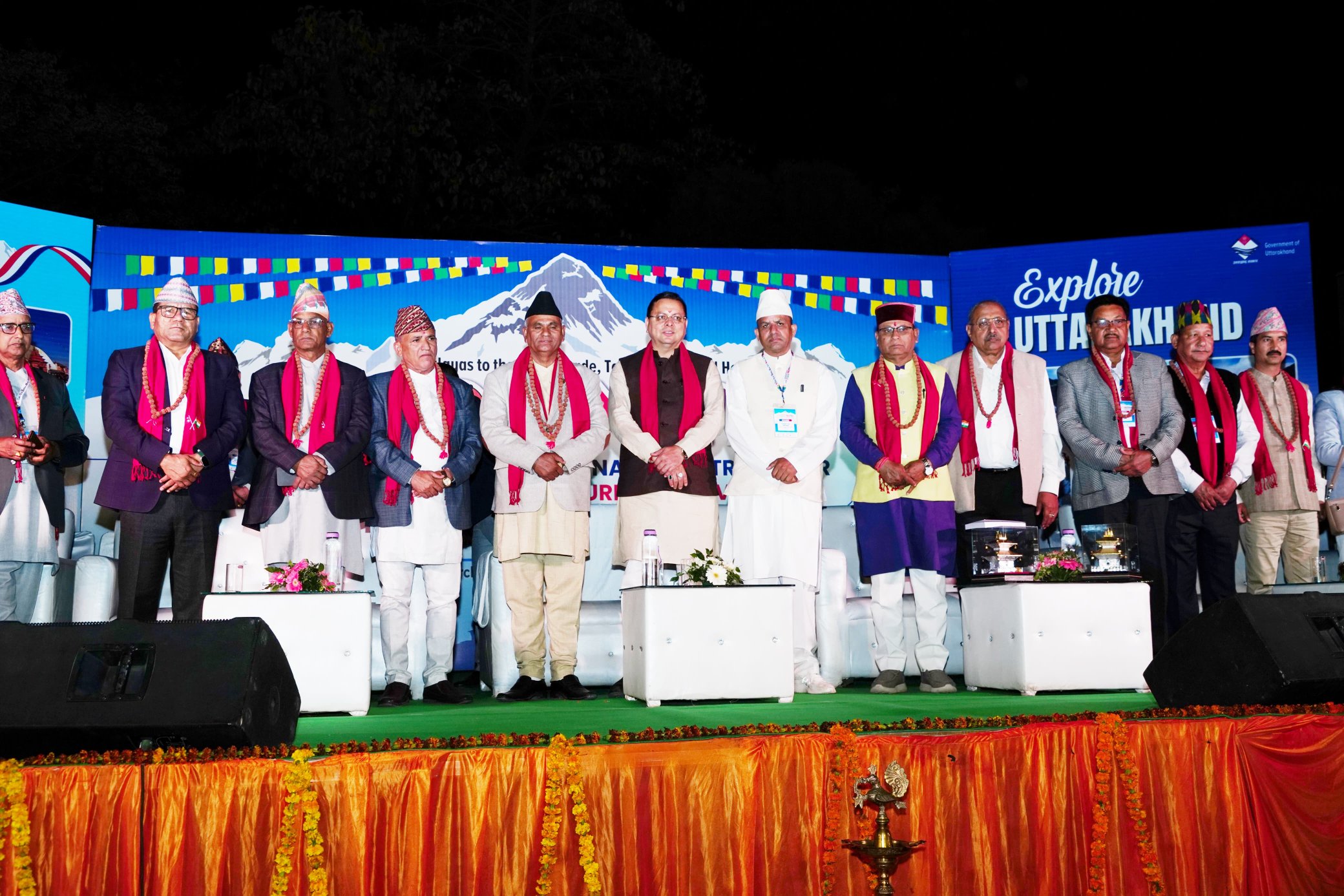 मुख्यमंत्री पुष्कर सिंह धामी इण्डो नेपाल अंतर्राष्ट्रीय व्यापार मेला और पर्यटन महोत्सव में शामिल हुए