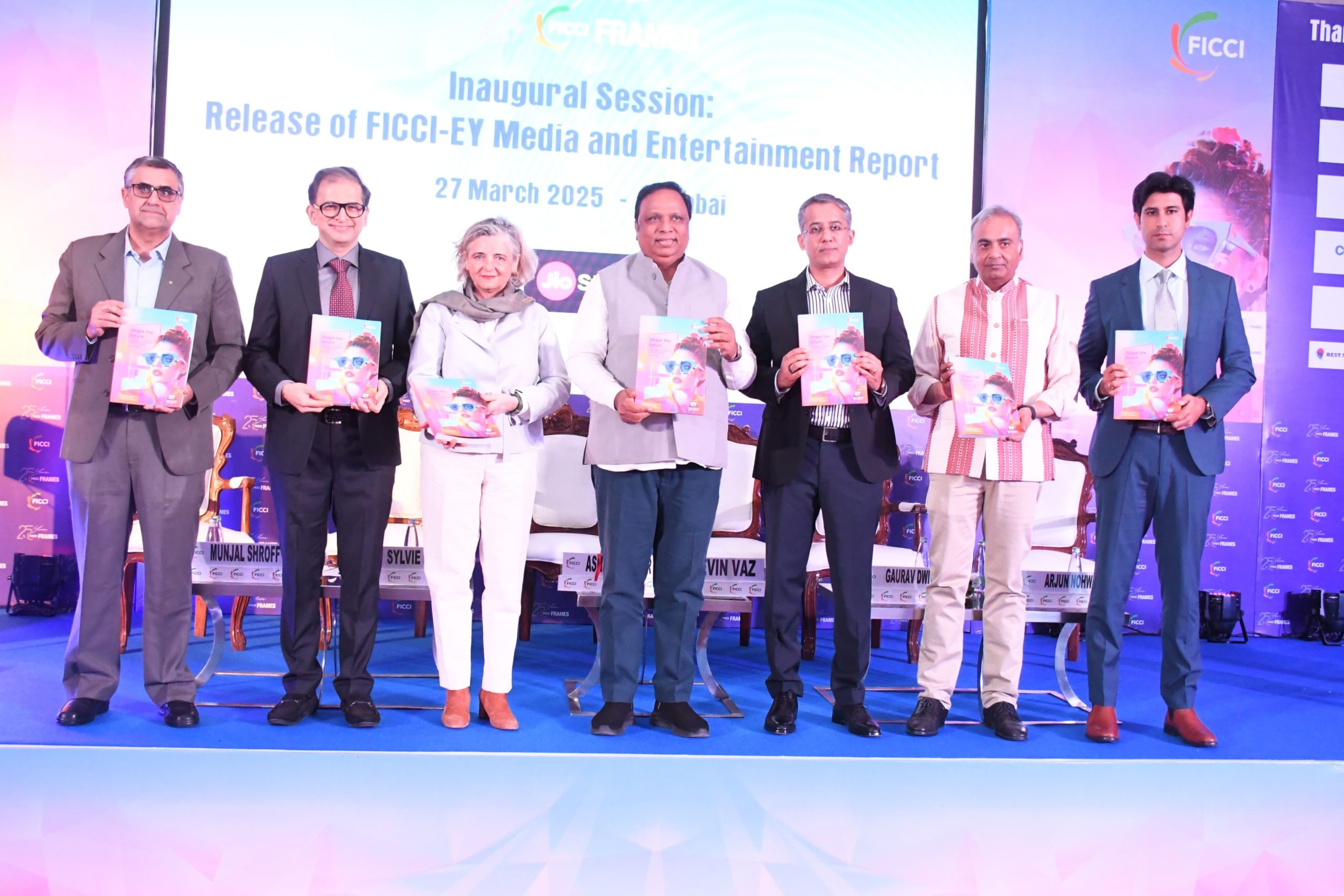 Prasar Bharati CEO Gaurav Dwivedi attends launch of FICCI-EY M&E Industry Report’ in Mumbai