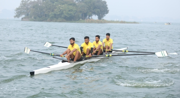  भोपाल स्थित मध्य प्रदेश वाटर स्पोर्ट्स अकादमी में आज से 42वीं राष्ट्रीय रोइंग चैंपियनशिप का आयोजन किया जा रहा है