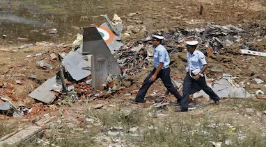 भारतीय-वायुसेना का एक जगुआर विमान अंबाला में दुर्घटनाग्रस्त
