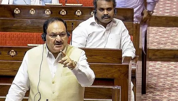 भाजपा अध्यक्ष और राज्यसभा में सदन के नेता जे.पी. नड्डा ने आज कांग्रेस अध्यक्ष मल्लिकार्जुन खरगे की टिप्पणी पर कड़ी आपत्ति जताई