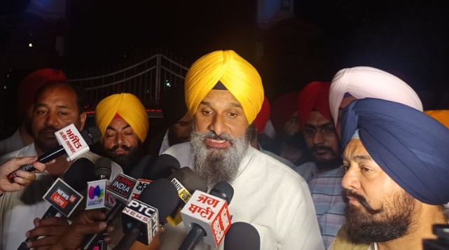 पंजाबः पटियाला में चार-सदस्‍यीय विशेष जांँच-दल ने पूर्व राजस्‍व मंत्री विक्रम सिंह मजीठिया से आठ घंटे तक पूछताछ की