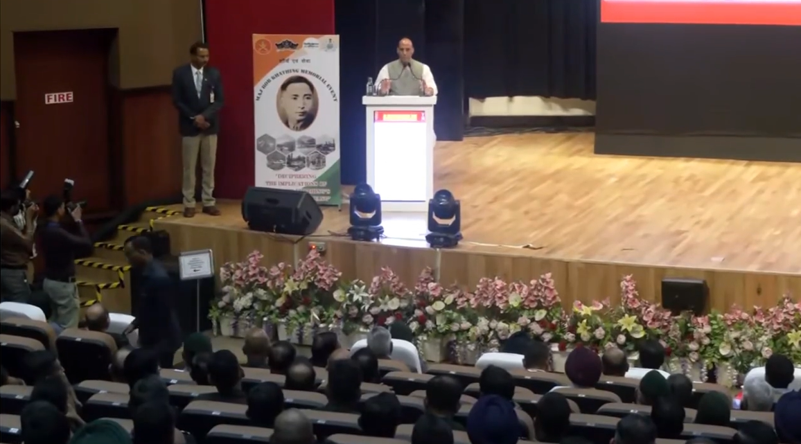 रक्षा मंत्री राजनाथ सिंह ने मेजर खाथिंग को भारत का एक महान सपूत बताया