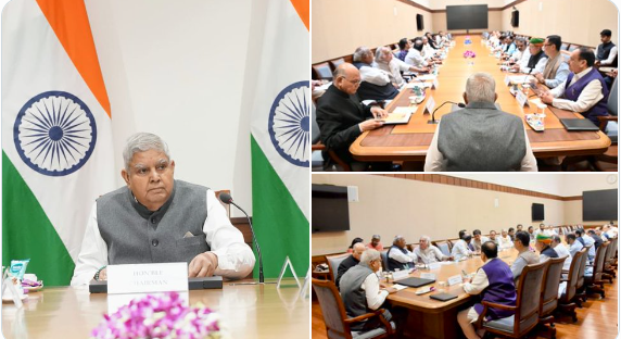 दिल्ली उच्च न्यायालय के न्यायाधीश के आवास से नकदी बरामद होने के मुद्दे पर राज्यसभा सभापति जगदीप धनखड़ ने सदन के नेताओं के साथ बैठक की