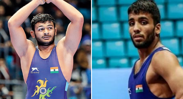 Asian Wrestling Championship : कुस्तीपटू दीपक पुनिया आणि उदित यांना रौप्य पदक