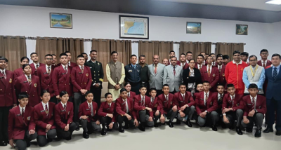 रक्षा राज्य मंत्री संजय सेठ ने नैनीताल जिले के सैनिक स्कूल घोड़ाखाल में बुनियादी ढांचे का निरीक्षण किया