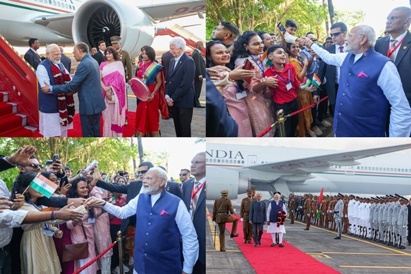 وزیراعظم نریندر مودی آج پورٹ لوئی میں، ماریشس کے اپنے ہم منصب نوین چندر رام غلام کے ساتھ بات چیت کریں گے۔