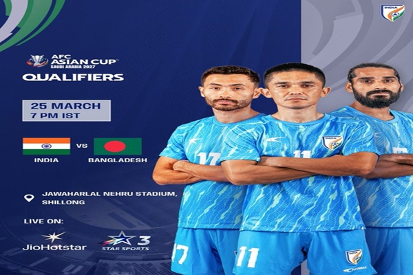India to face Bangladesh in crucial AFC Asian Cup 2027 qualifier in Shillong