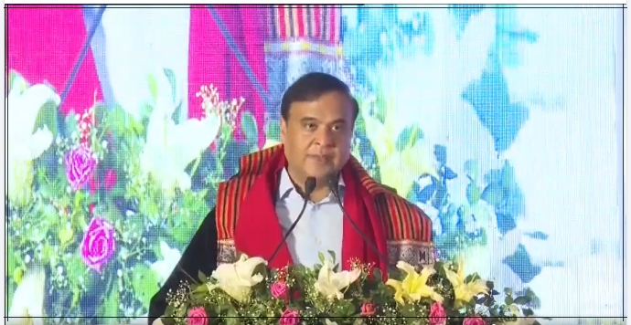 অহা ১০ বছৰত নতুন অসমৰ নেতৃত্ব ল’ব পৰাকৈ ছাত্ৰ-ছাত্ৰীসকলক প্ৰস্তুত কৰি তুলিবলৈ গুৱাহাটী বিশ্ববিদ্যালয়ক আহ্বান মুখ্যমন্ত্ৰী ড০ হিমন্ত বিশ্ব শৰ্মাৰ