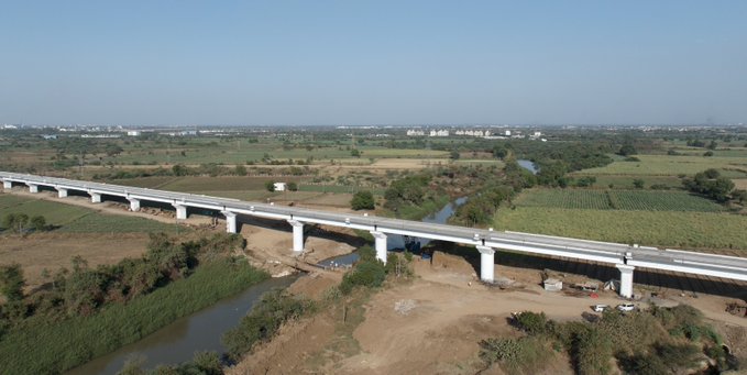 મુંબઇ-અમદાવાદ બુલેટ ટ્રેનના કોરિડોર માટે કીમ નદી પર પુલ બનાવવાની કામગીરી પૂર્ણ