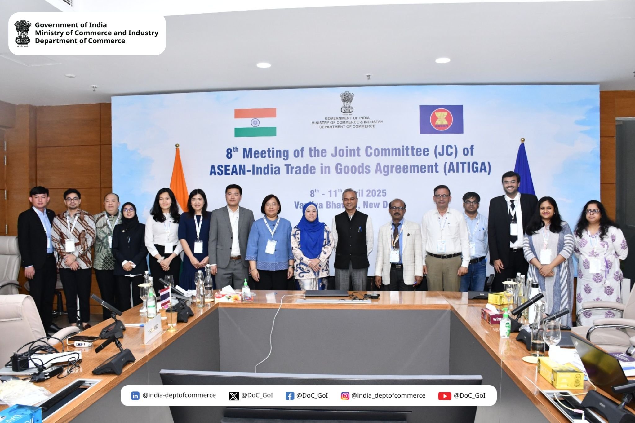 8th Meeting of Joint Committee on ASEAN-India Trade in Goods Agreement concludes