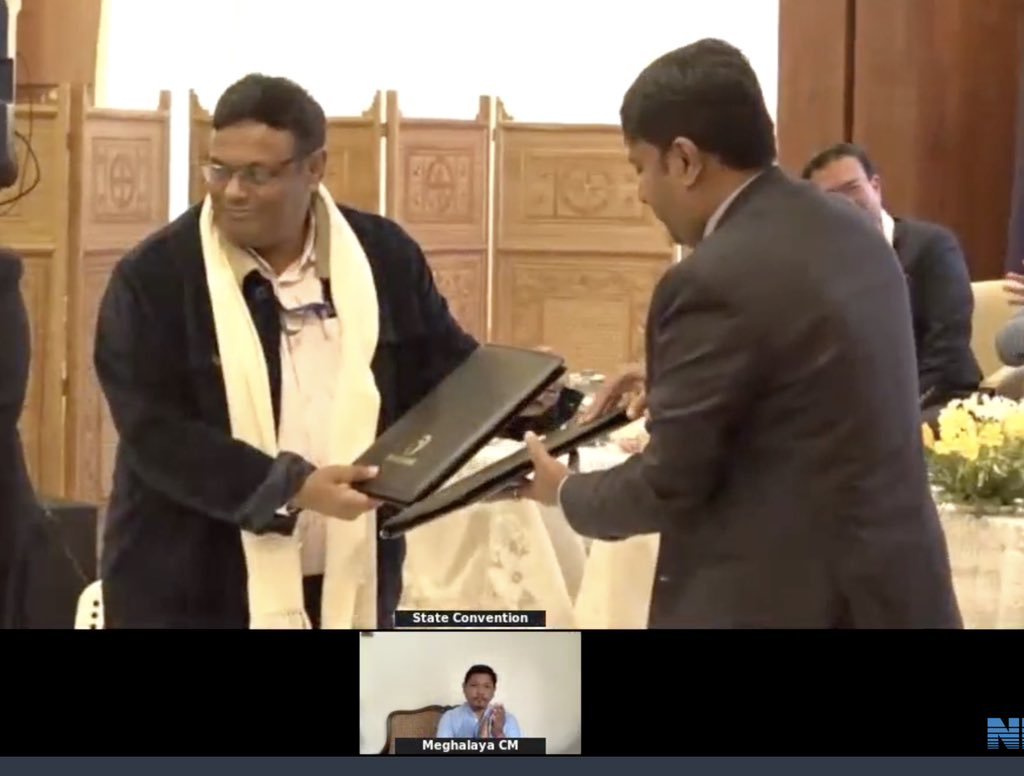 मेघालय सरकार ने इलेक्ट्रॉनिक्स और सूचना प्रौद्योगिकी मंत्रालय के डिजिटल इंडिया भाषिनी प्रभाग के साथ एक समझौता ज्ञापन पर हस्ताक्षर किए