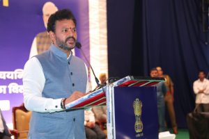 नागरिक उड्डयन मंत्री राम मोहन नायडू ने आज एक प्रैस वार्ता को संबोधित किया