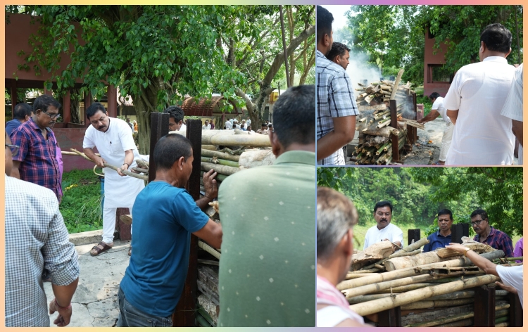 বজালীৰ পাটাছাৰকুছিৰ বেজকুছিৰ সমাজহিতৈষী ব্যক্তি শ্রীপদ চৌধুৰীৰ শেষকৃত্য অগণন গুণমুগ্ধৰ উপস্থিতিত মুক্তিধাম শ্মশানত সম্পন্ন