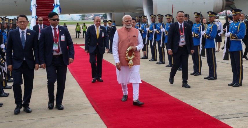 ষষ্ঠ BIMSTEC শীৰ্ষ সন্মিলনত অংশগ্ৰহণৰ উদ্দেশ্যে বেংককত উপস্থিত প্রধানমন্ত্ৰী মোদী
