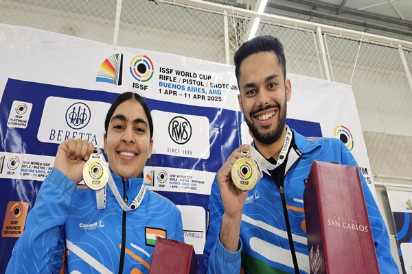 Vijayveer Sidhu, Suruchi Singh strike gold as India tops medal tally at ISSF World Cup