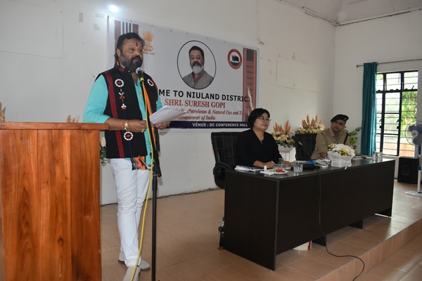 MoS Suresh Gopi Reviews Schemes, Highlights Tourism Potential in Nagaland