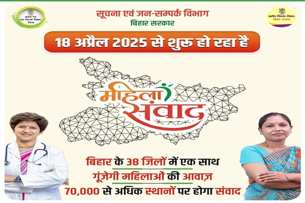 Bihar Govt launches Mahila Samvad campaign to reach 2 crore women