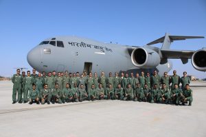 भारतीय वायुसेना का एक दल डेजर्ट फ्लैग-10 अभ्यास में भाग लेने के लिए संयुक्त अरब अमारात-यूएई के अल धफरा एयर बेस पर पहुंच गया है