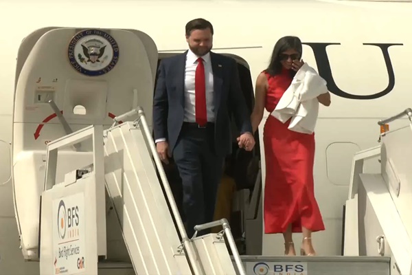 US Vice President J D Vance arrives in New Delhi for 4-day official visit