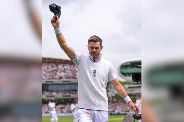 James Anderson receives knighthood for his services to Cricket