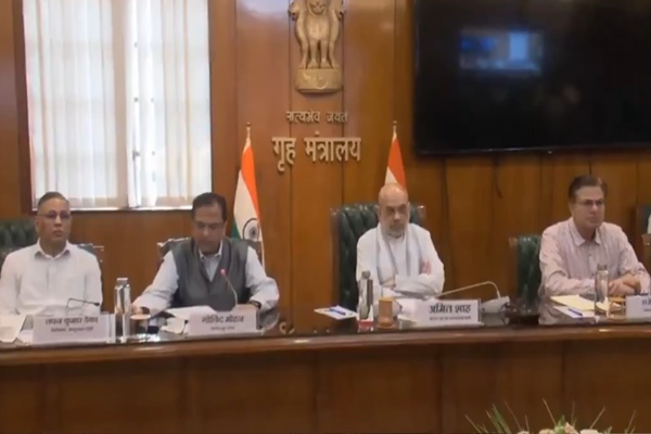 HM Amit Shah chairs meeting with CMs, DGPs & Chief Secretaries of border states
