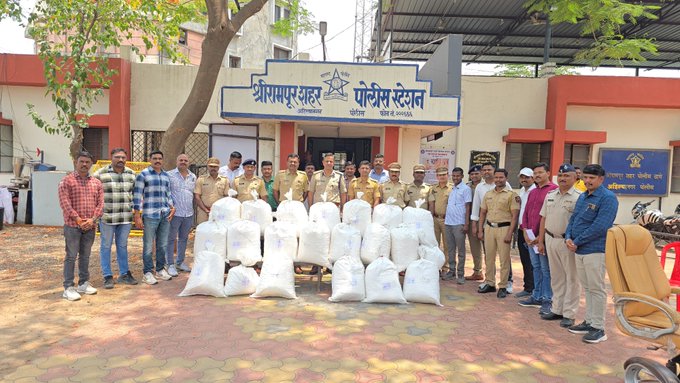 अहिल्यानगरमध्ये कोट्यवधी रुपयांचे अमली पदार्थ जप्त