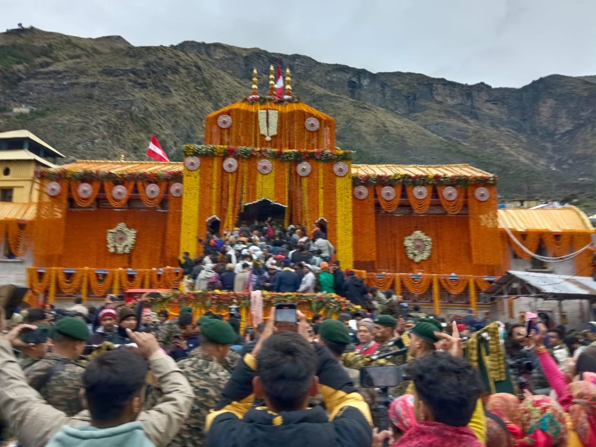 Portals of Badrinath Dham open with traditional rituals in Chamoli district of Uttarakhand